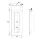 PULL HANDLE 120x50 mm / STAINLESS STEEL